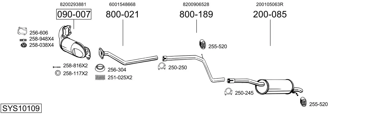 Изпускателна система BOSAL               