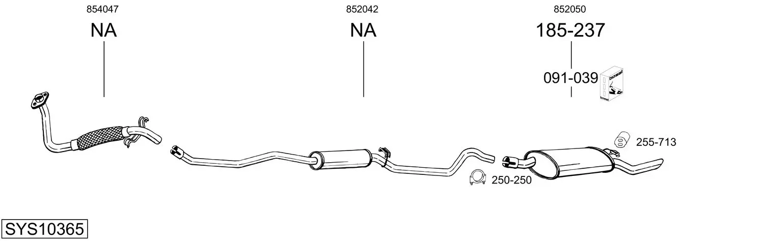 Изпускателна система BOSAL               