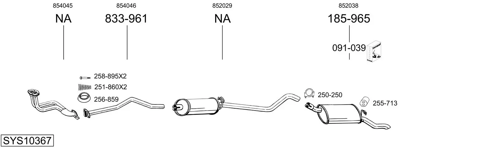 Изпускателна система BOSAL               