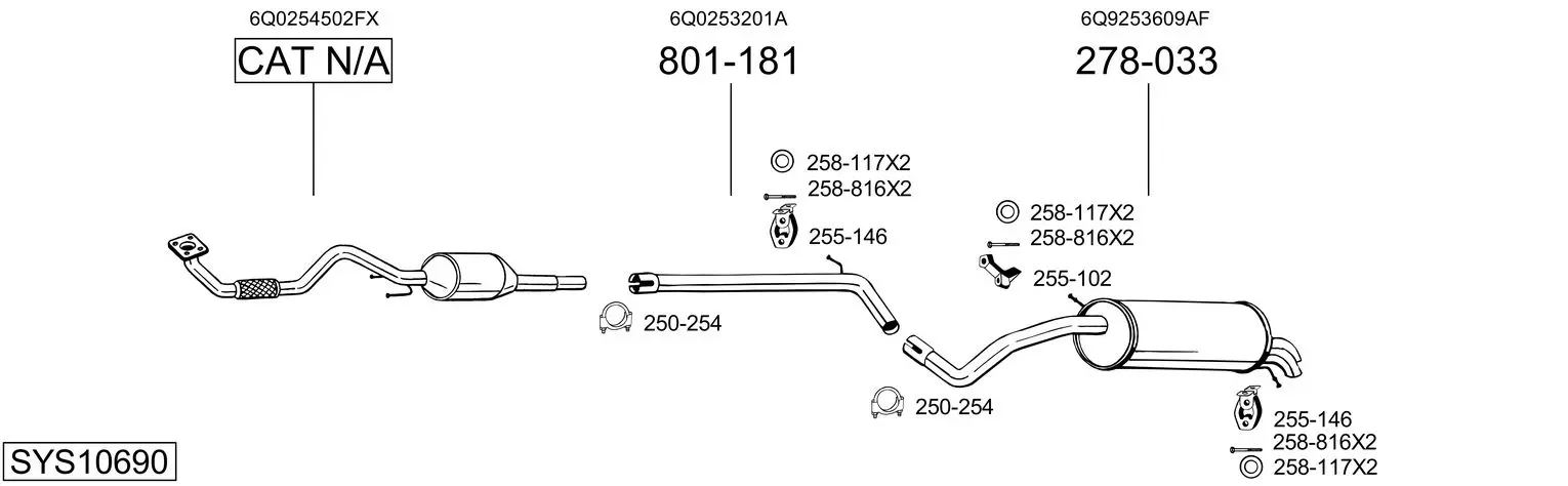 Изпускателна система BOSAL               