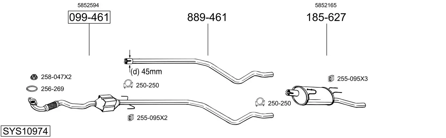 Изпускателна система BOSAL               