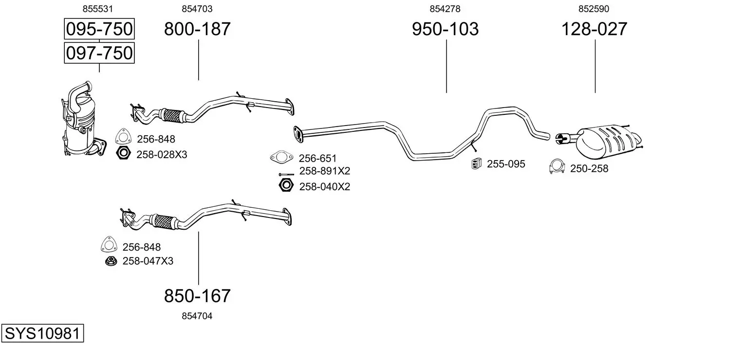 Изпускателна система BOSAL               
