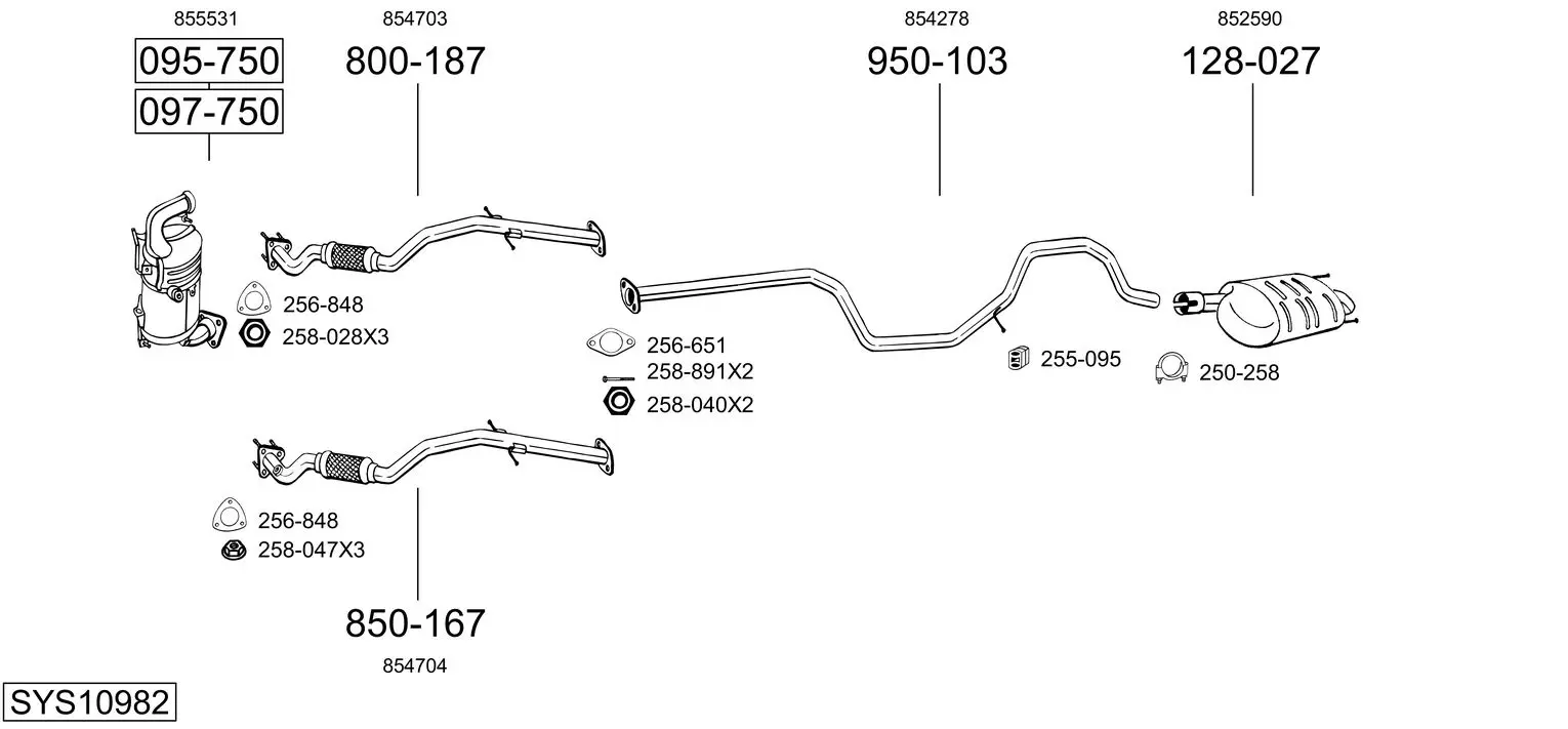 Изпускателна система BOSAL               