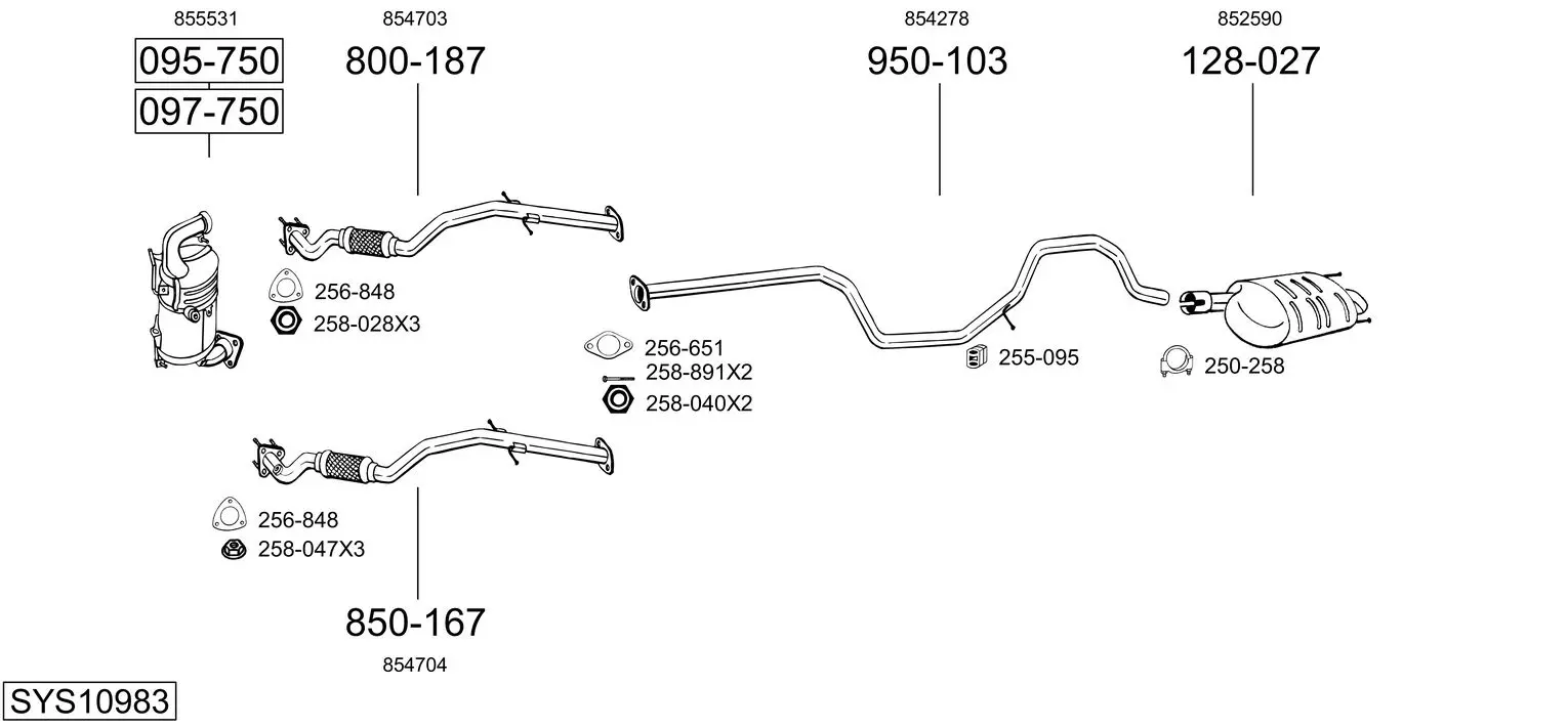 Изпускателна система BOSAL               