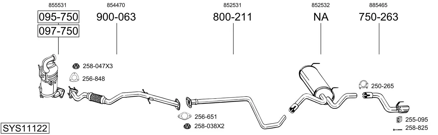 Изпускателна система BOSAL               