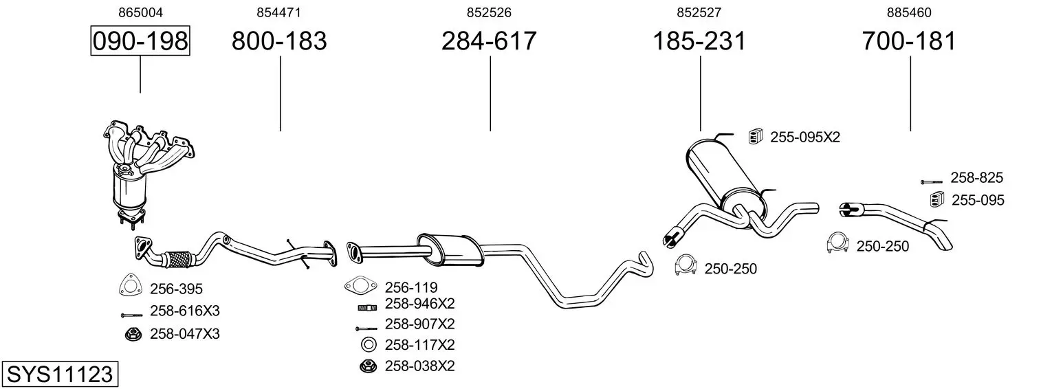 Изпускателна система BOSAL               