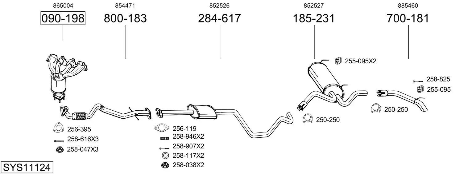 Изпускателна система BOSAL               