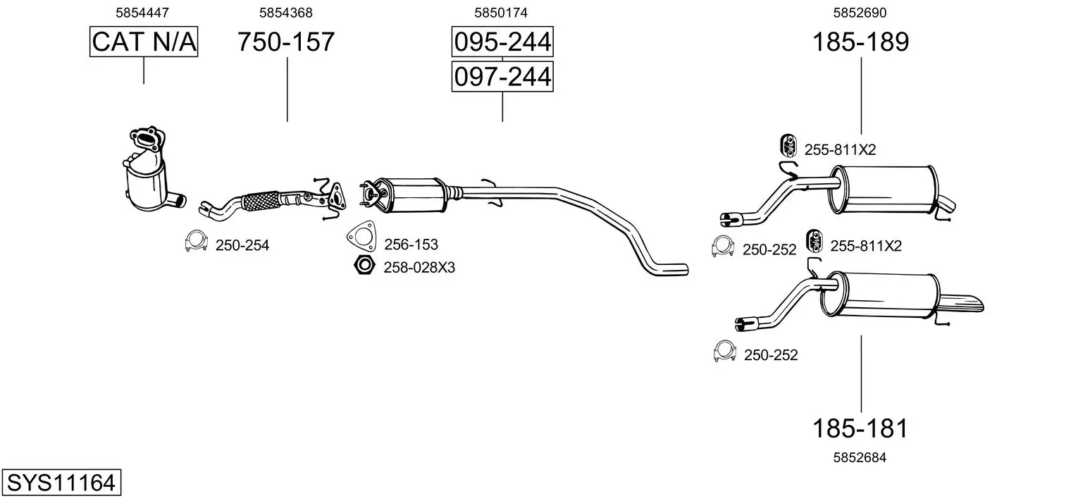 Изпускателна система BOSAL               