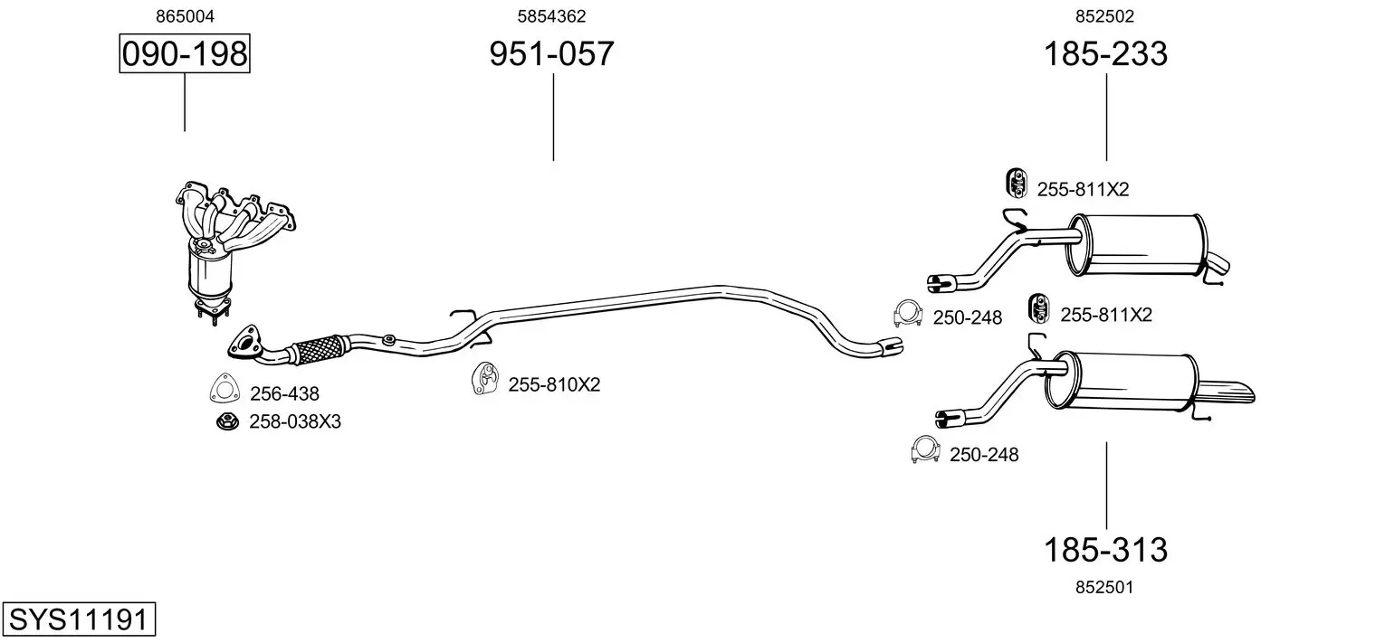 Изпускателна система BOSAL               