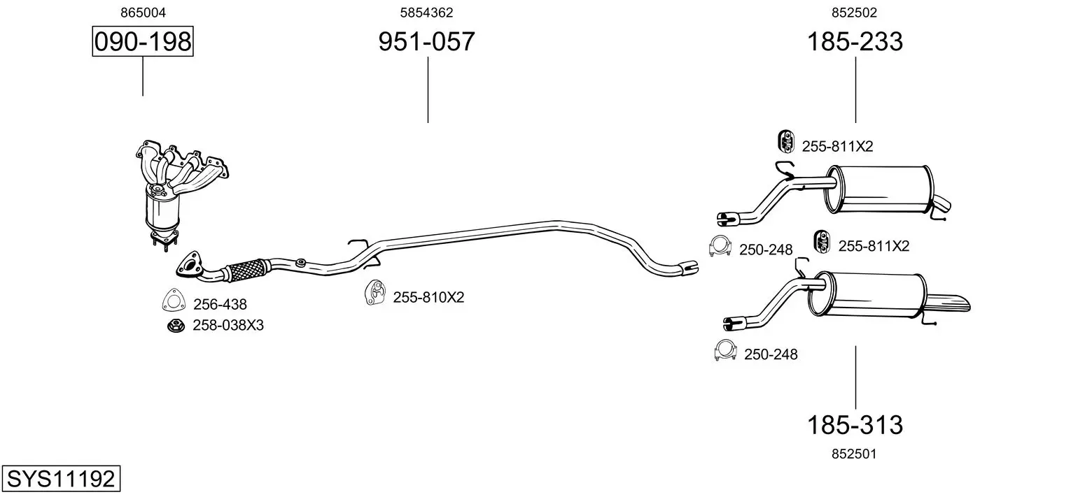 Изпускателна система BOSAL               
