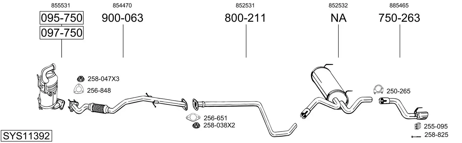 Изпускателна система BOSAL               