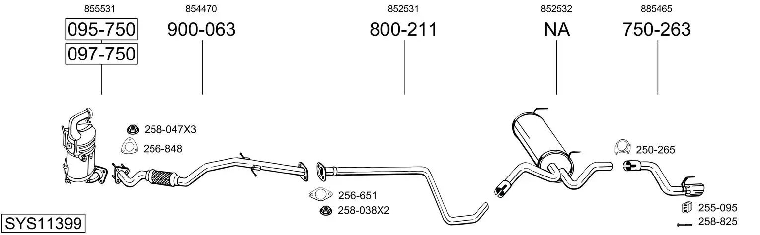 Изпускателна система BOSAL               