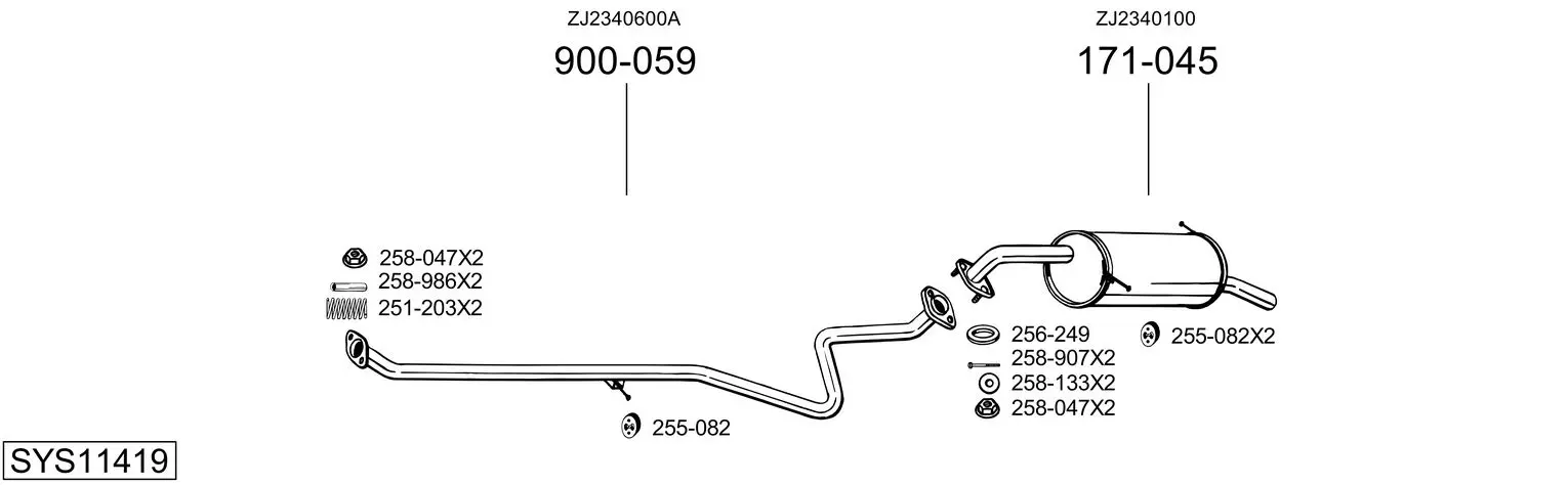 Изпускателна система BOSAL               