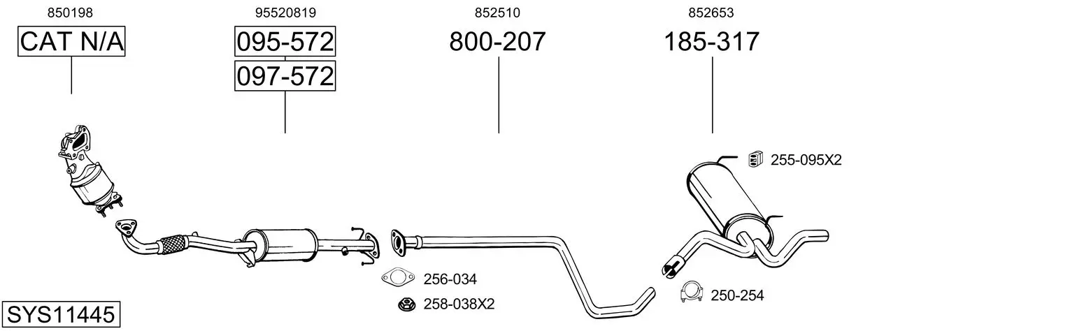 Изпускателна система BOSAL               