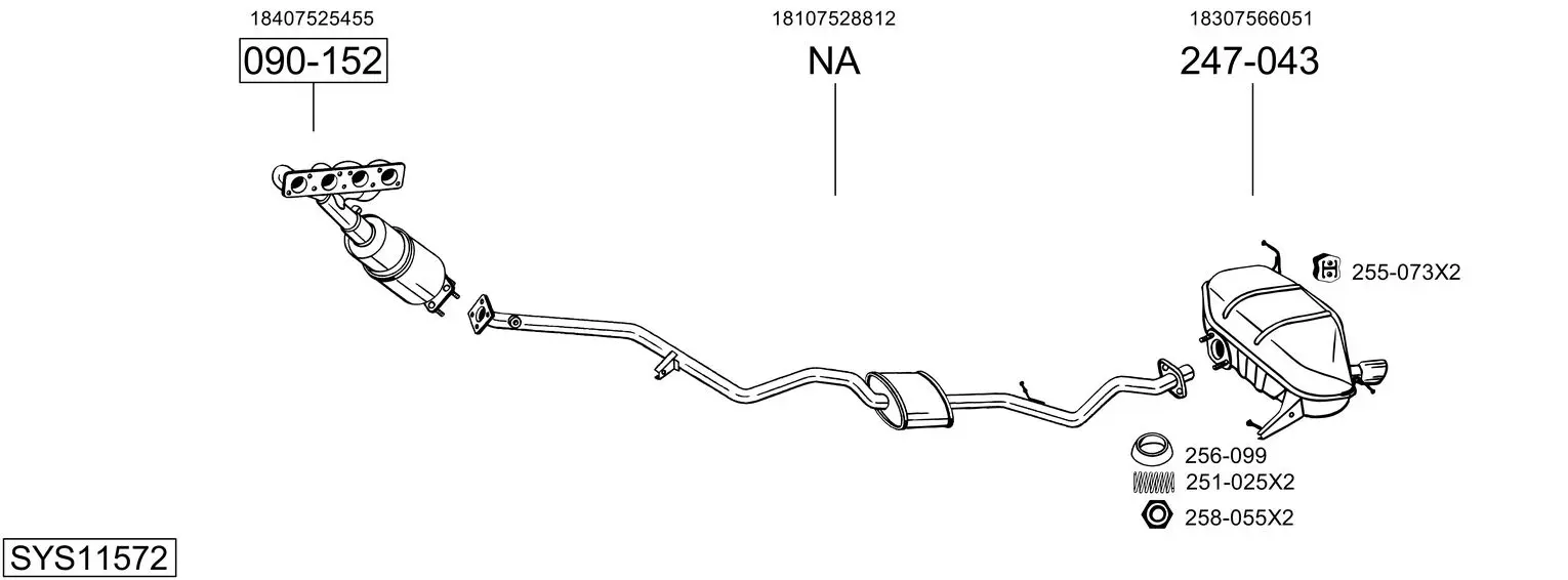 Изпускателна система BOSAL               