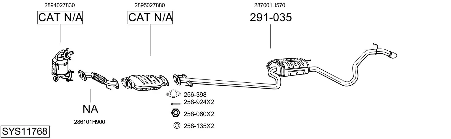 Изпускателна система BOSAL               