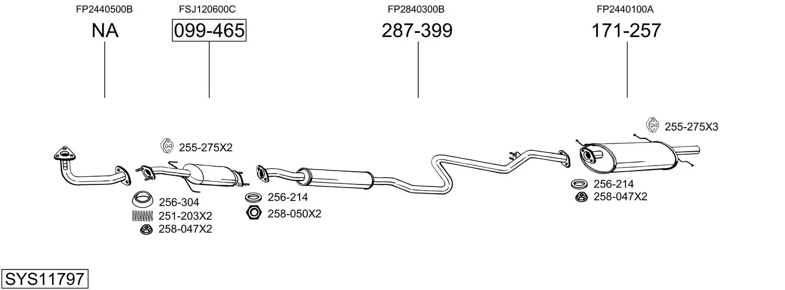 Изпускателна система BOSAL               