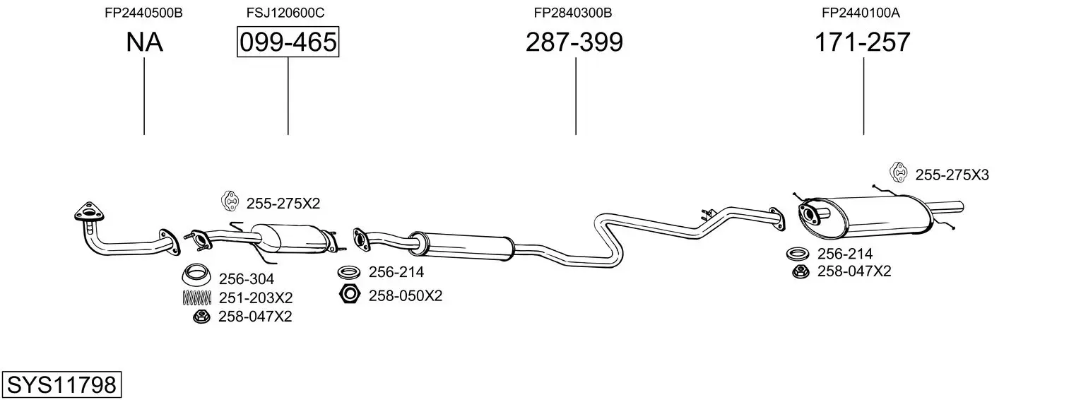 Изпускателна система BOSAL               