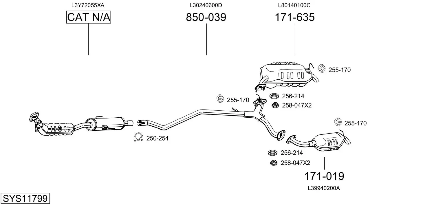 Изпускателна система BOSAL               