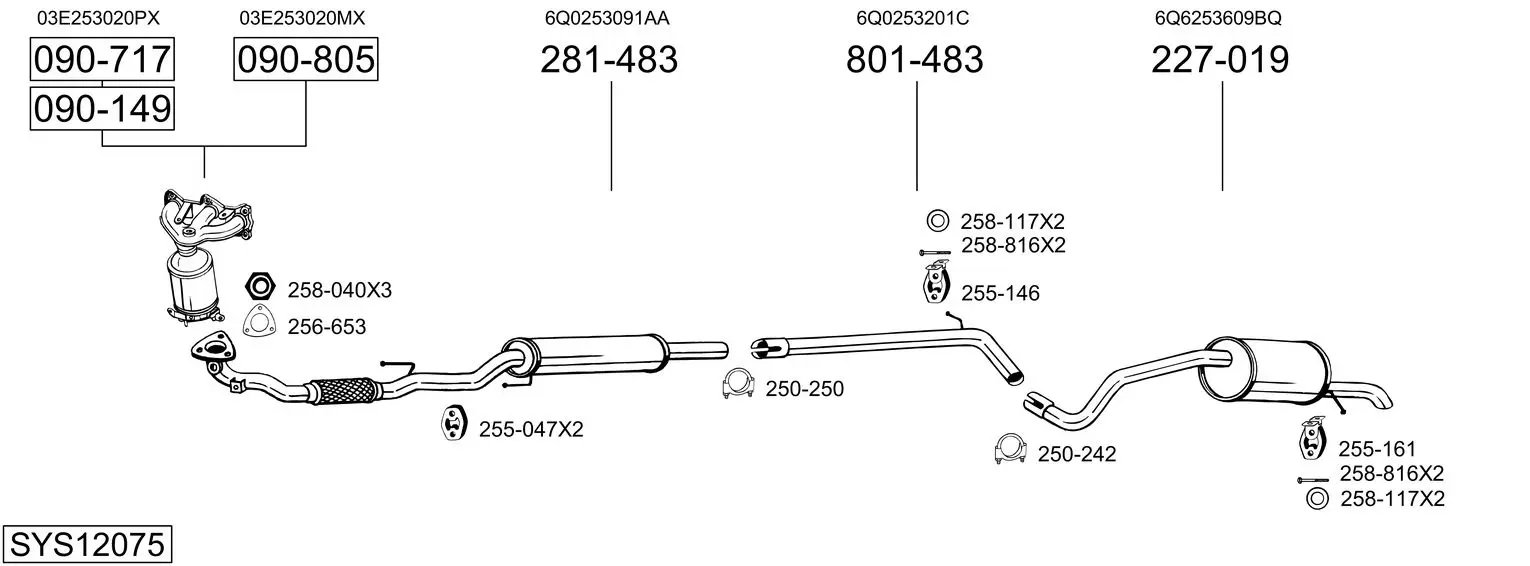 Изпускателна система BOSAL               