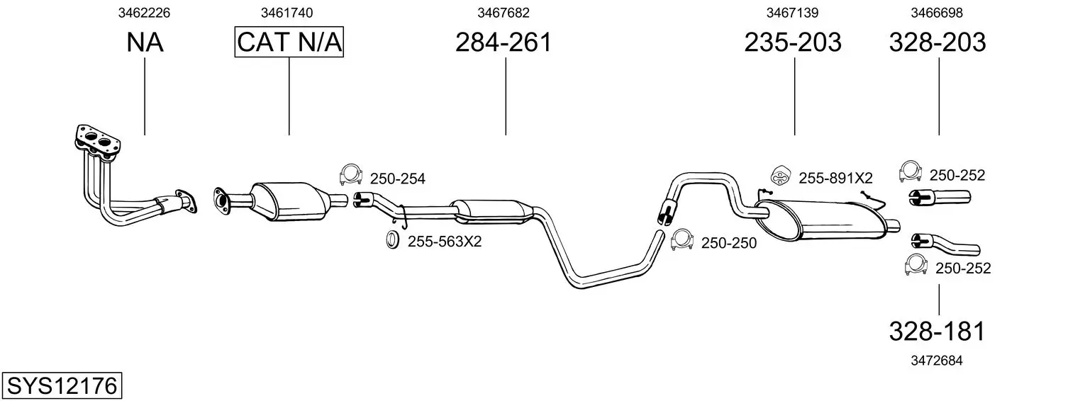 Изпускателна система BOSAL               