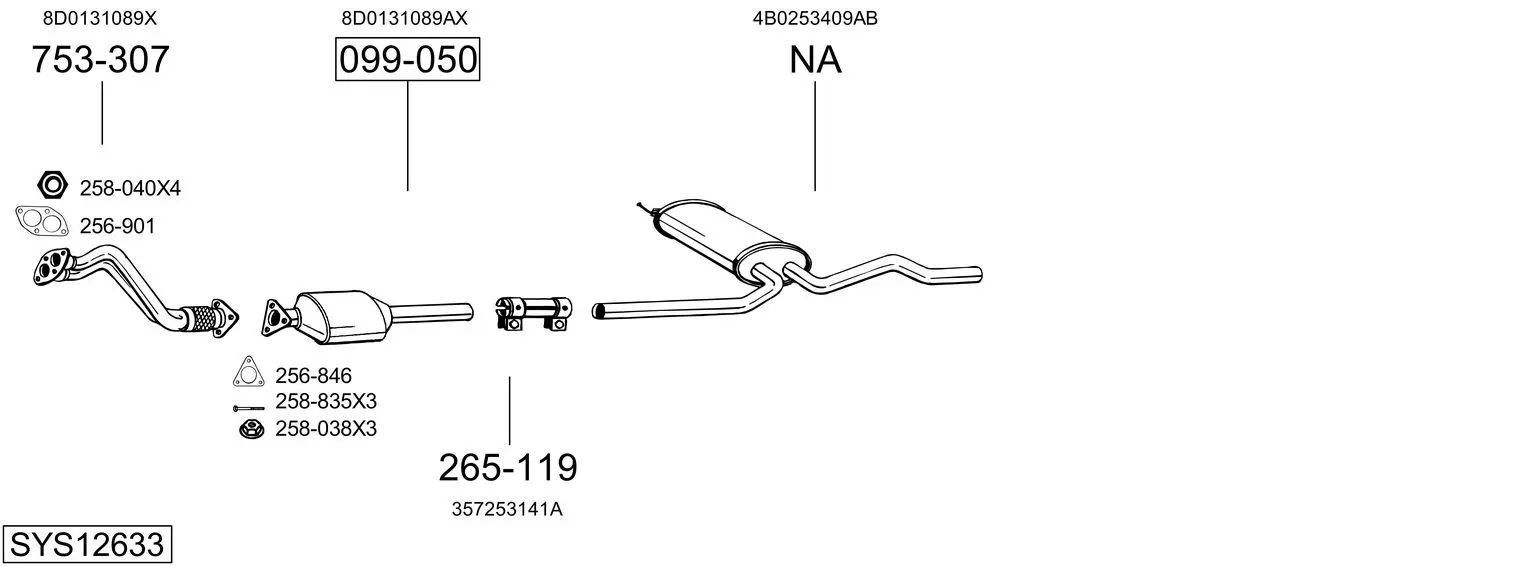 Изпускателна система BOSAL               