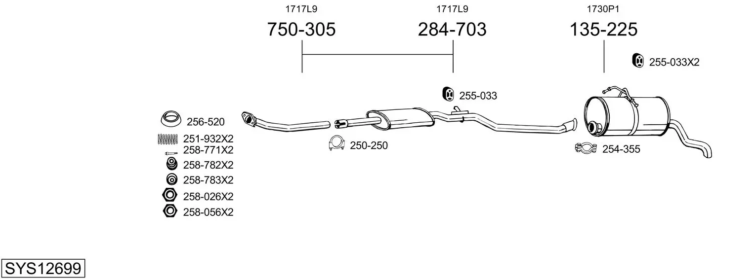 Изпускателна система BOSAL               
