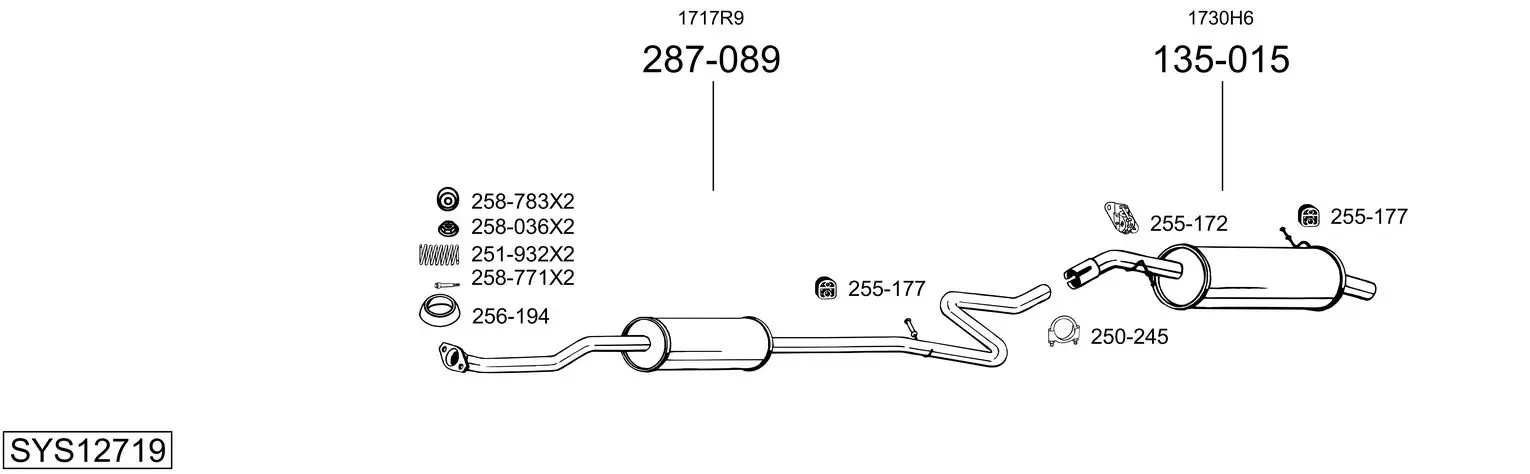 Изпускателна система BOSAL               