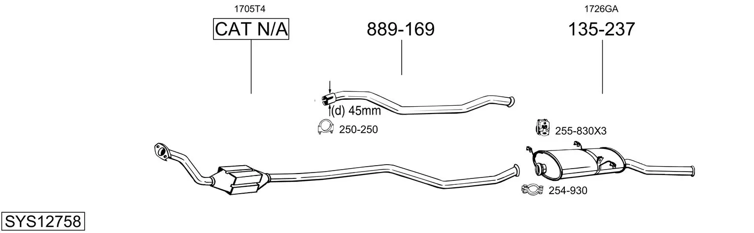 Изпускателна система BOSAL               