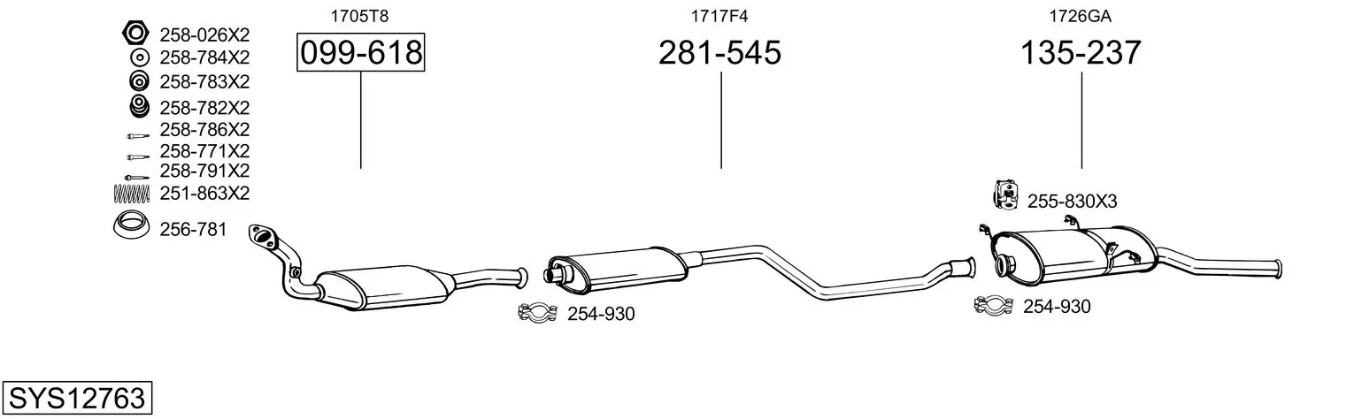Изпускателна система BOSAL               