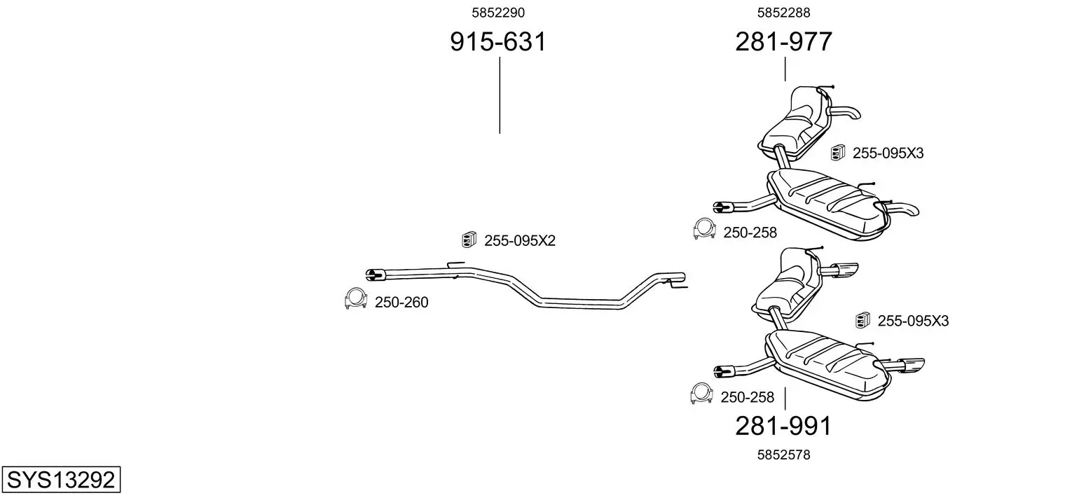 Изпускателна система BOSAL               