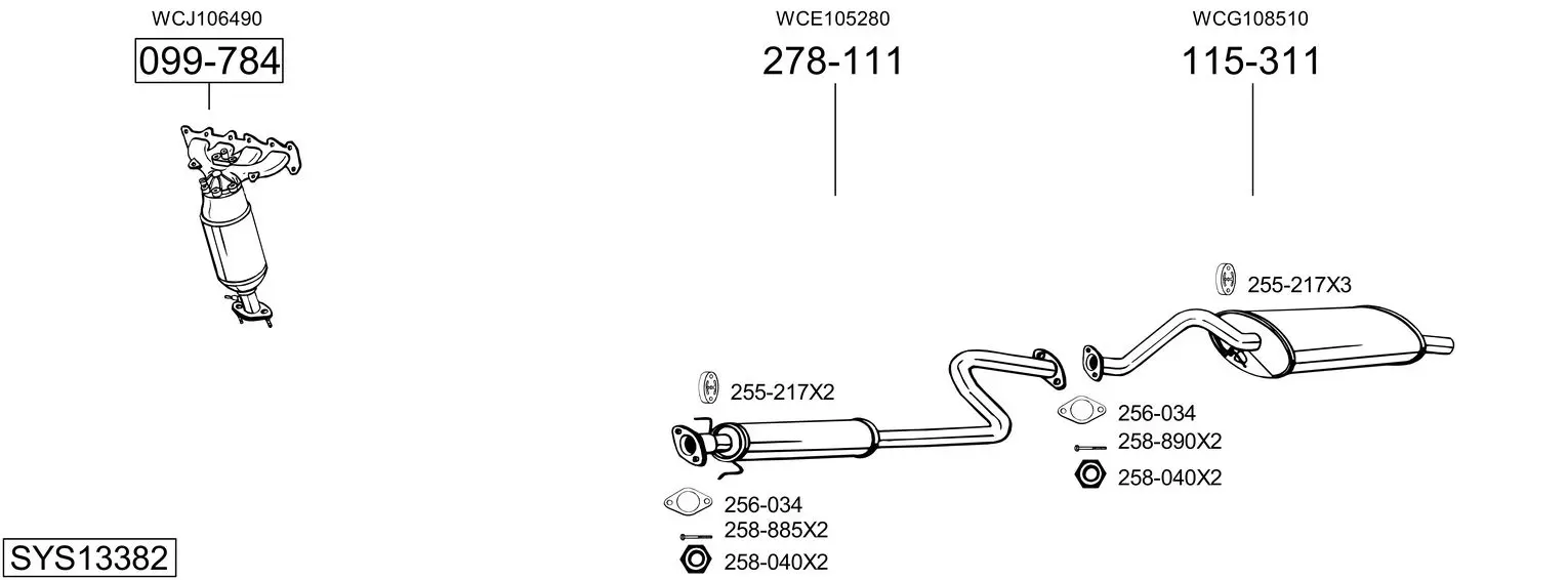 Изпускателна система BOSAL               