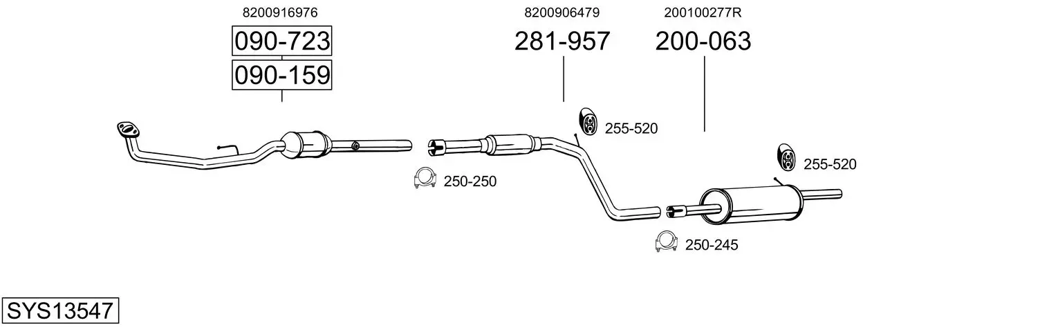 Изпускателна система BOSAL               