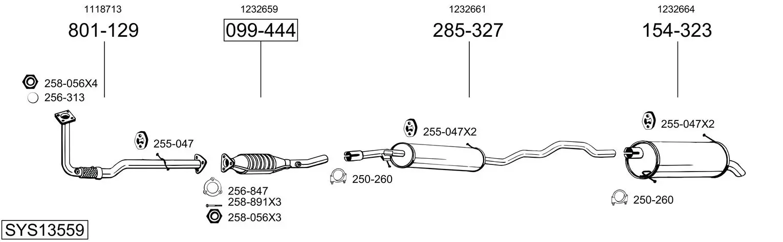 Изпускателна система BOSAL               