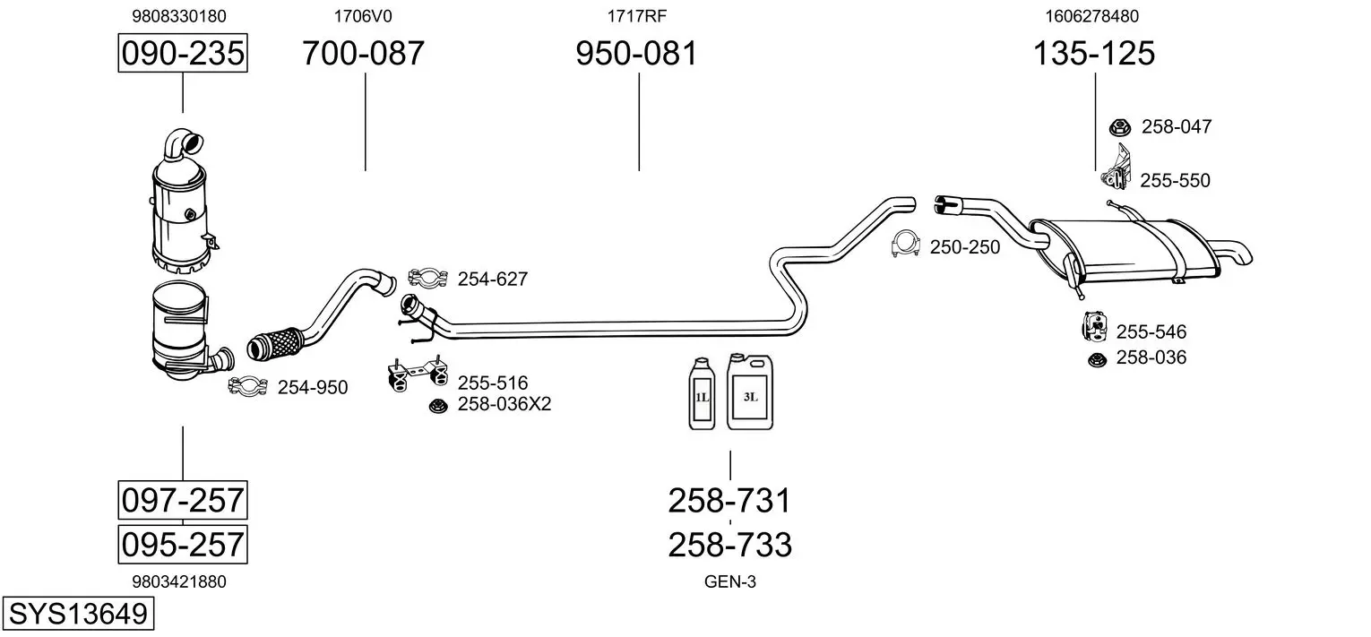 Изпускателна система BOSAL               