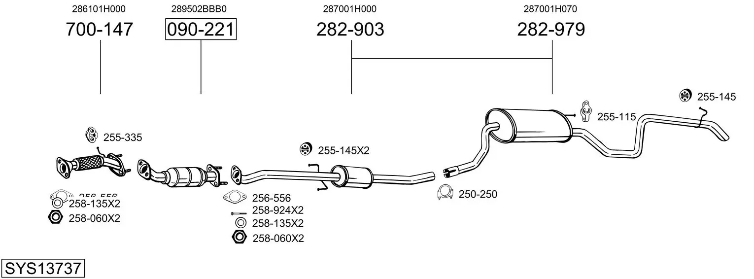 Изпускателна система BOSAL               