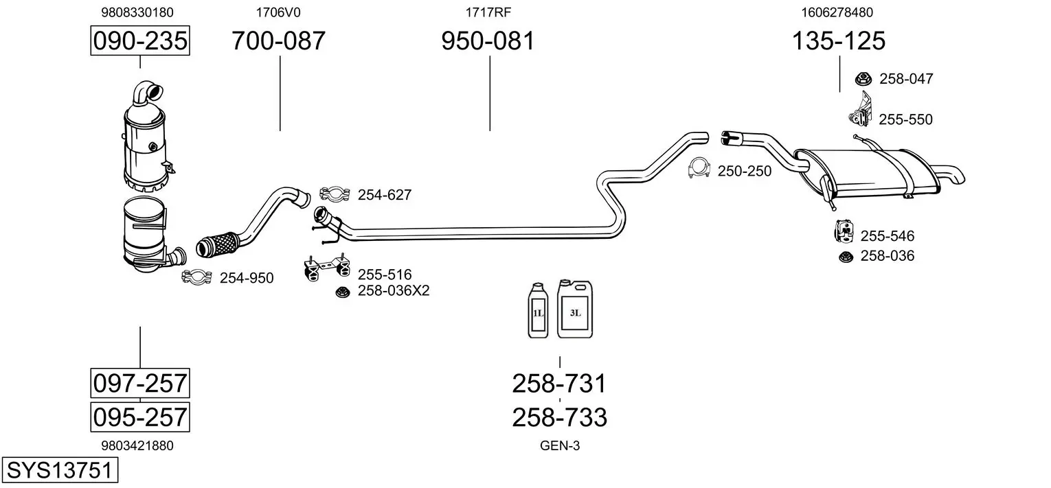 Изпускателна система BOSAL               