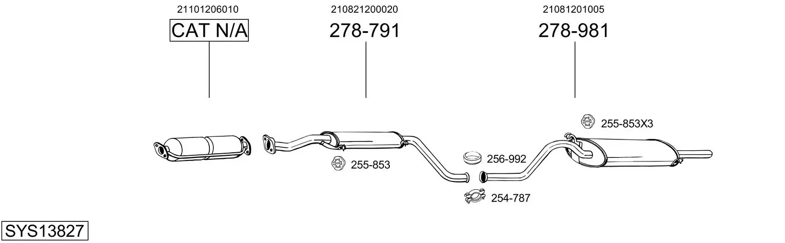 Изпускателна система BOSAL               