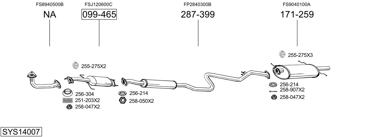 Изпускателна система BOSAL               