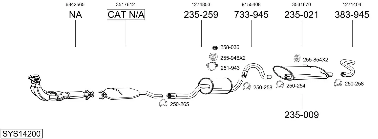 Изпускателна система BOSAL               