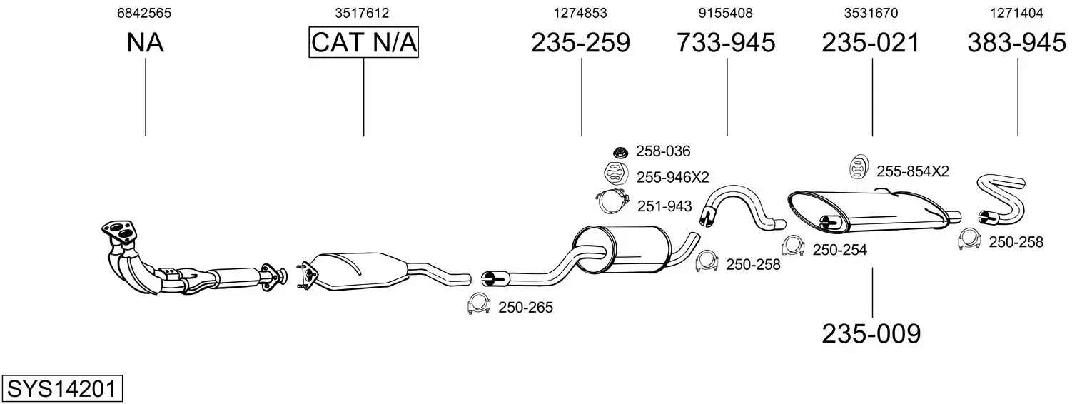 Изпускателна система BOSAL               