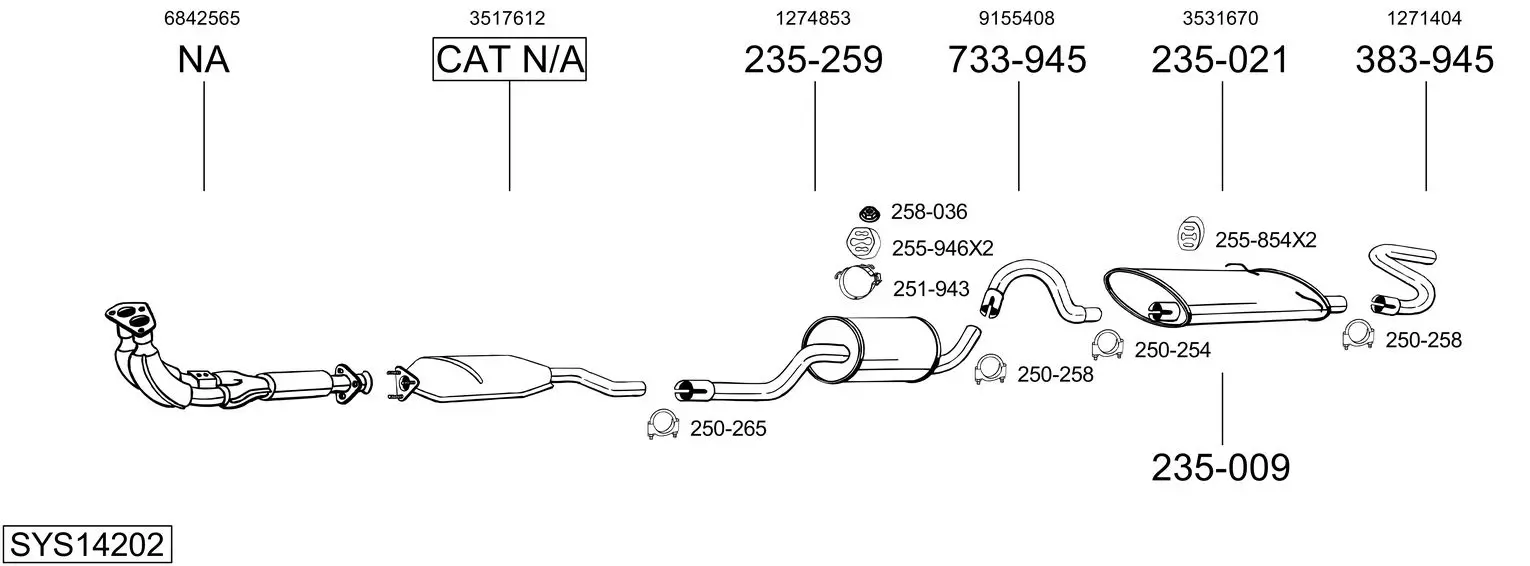 Изпускателна система BOSAL               