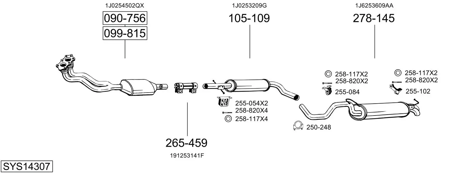 Изпускателна система BOSAL               