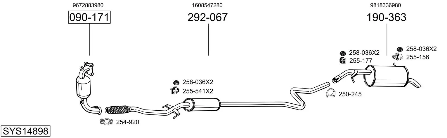 Изпускателна система BOSAL               