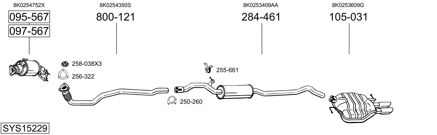 Изпускателна система BOSAL               