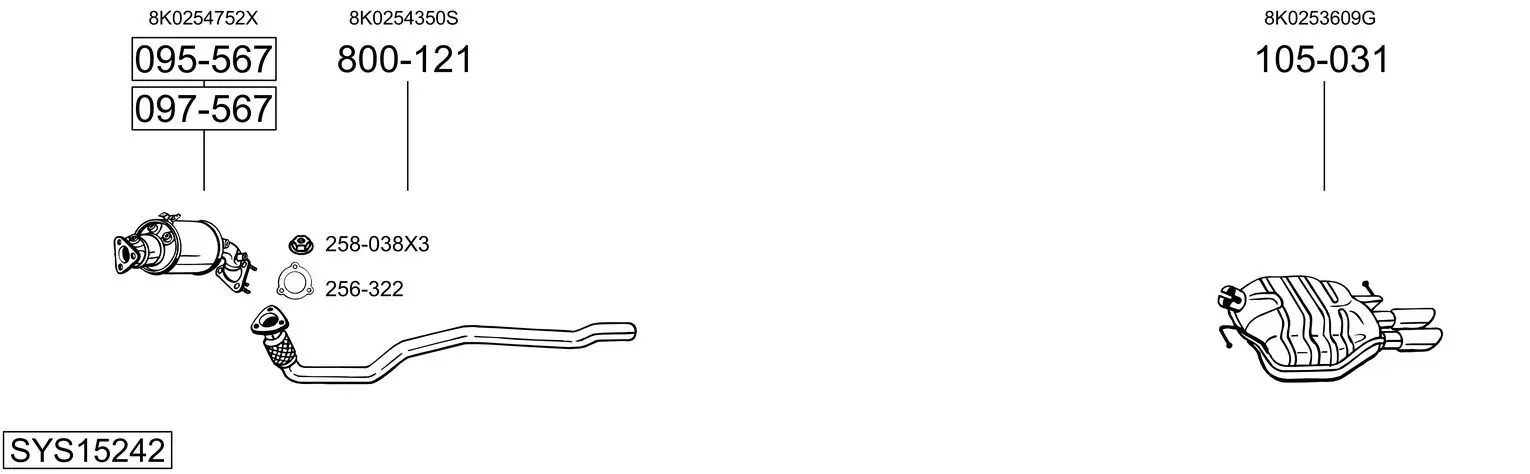 Изпускателна система BOSAL               