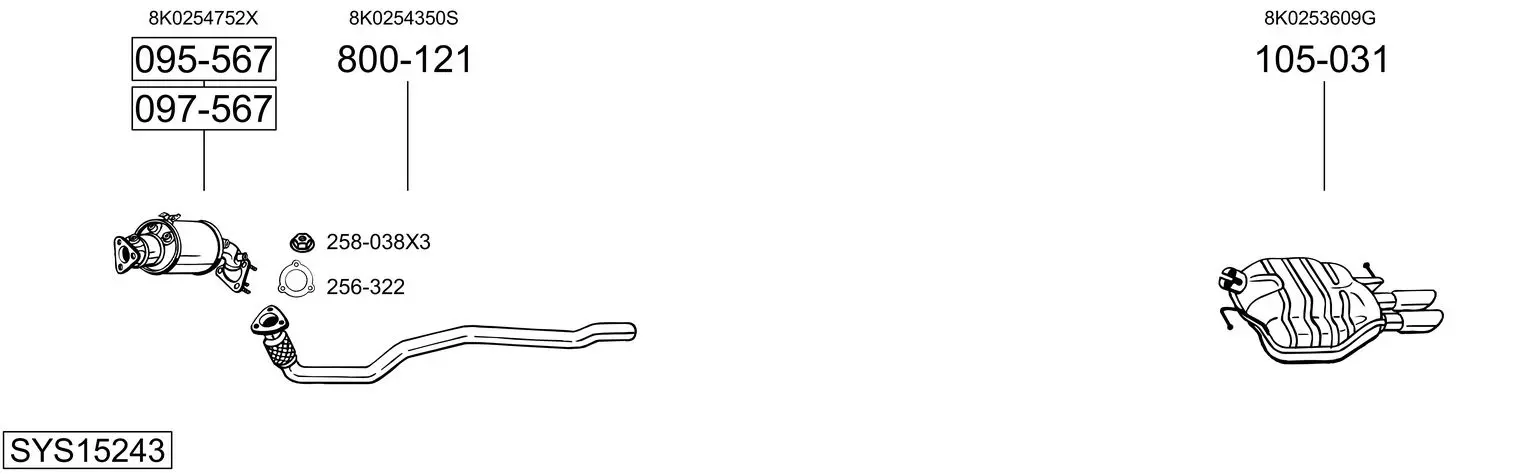 Изпускателна система BOSAL               