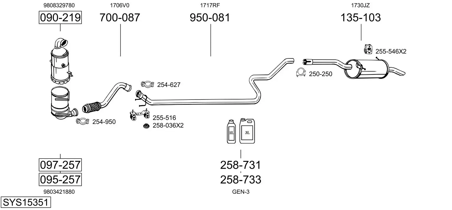 Изпускателна система BOSAL               