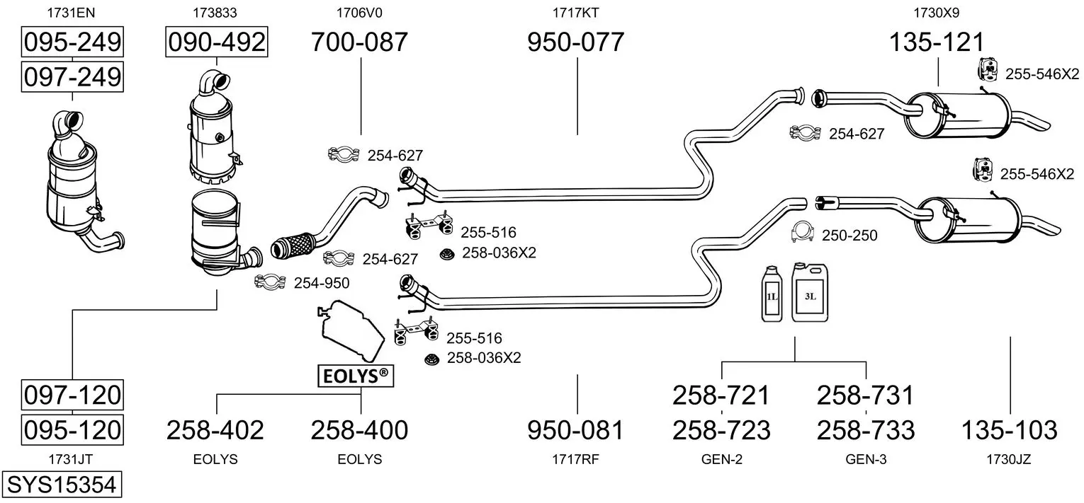 Изпускателна система BOSAL               