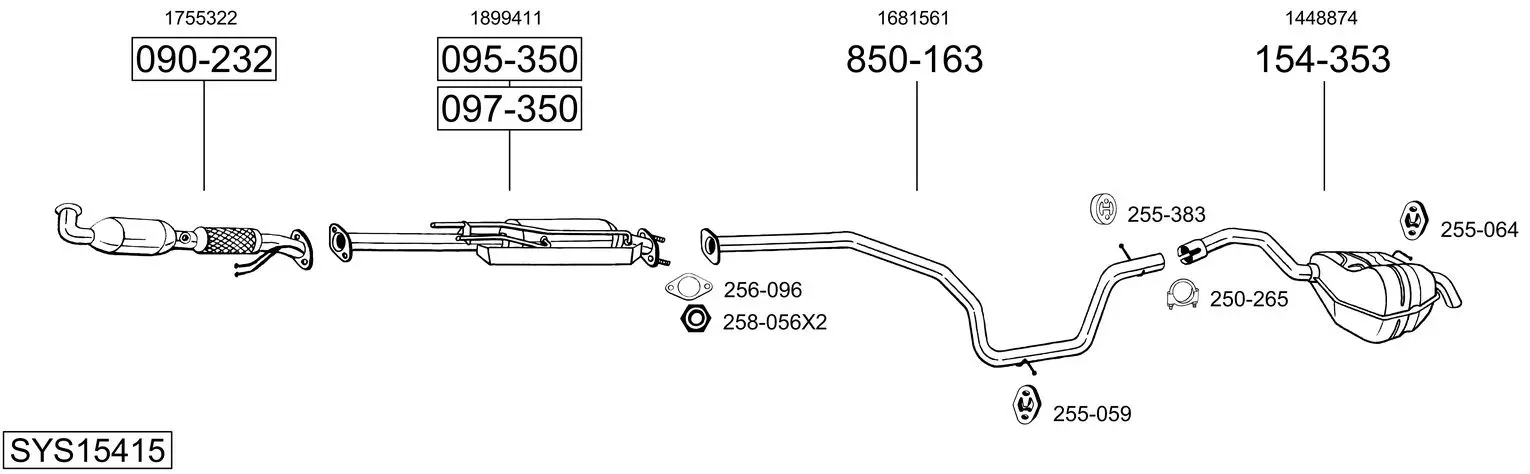 Изпускателна система BOSAL               